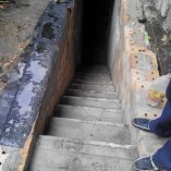 Заливка бетонной лестницы