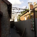 Монтаж каркаса навеса